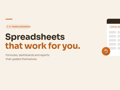 Automate your Excel or Google Sheets with formulas and dashboards