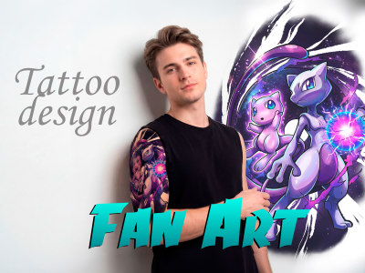 Your custom anime,manga and fan art tattoo design