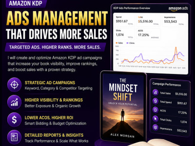 Set up and optimized Amazon KDP ads for your book sales