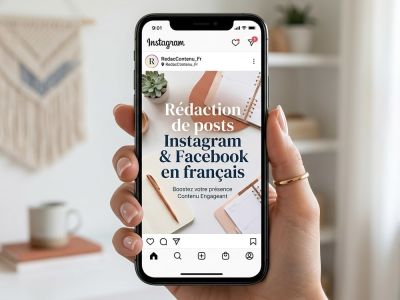 Engaging Instagram and Facebook posts written in french