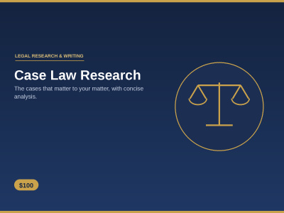 In-depth case law research with relevant precedents and analysis