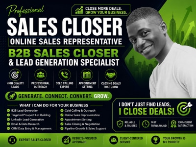 Sales closer | sales representative | b2b sales specialist