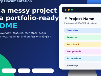 A professional GitHub README for your portfolio project