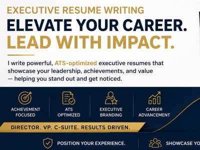 An Executive Resume for Director, VP, and C-Suite Leaders
