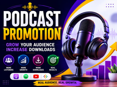 Organic Podcast Growth, Promotion & Marketing Support