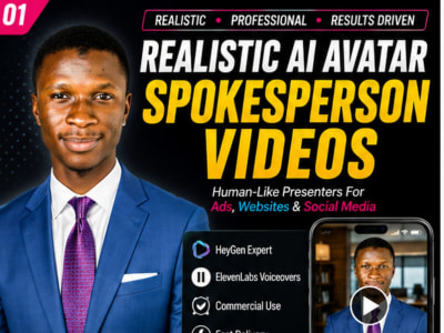 A professional AI avatar spokesperson video using HeyGen