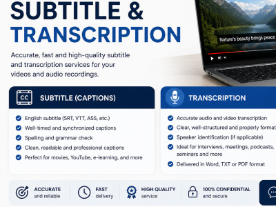 High-quality Turkish transcription and subtitles for video and audio