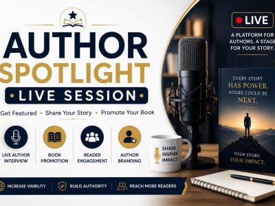 An Author Spotlight Live Session for your book