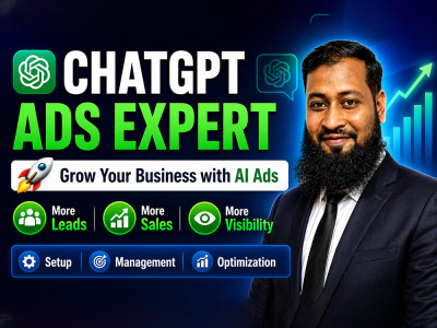 Setup and manage chatgpt openai ads to increase sales and leads