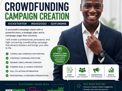 Converting Kickstarter, GoFundMe, Indiegogo fundraising campaign creation