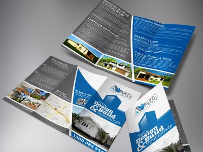 A premium corporate brochure, bifold, and trifold design