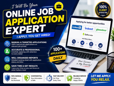 I Will Be Your Virtual Assistant for Job Search and Applications
