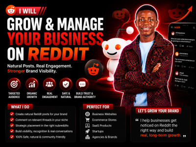 Grow and manage your business website, ecommerce, saas product on reddit