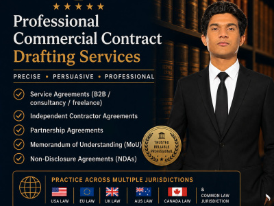 Professional Commercial Contract Drafting (US, UK, EU & Common Law)