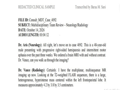 Flawless Medical & Radiology Transcription from a Clinical Expert