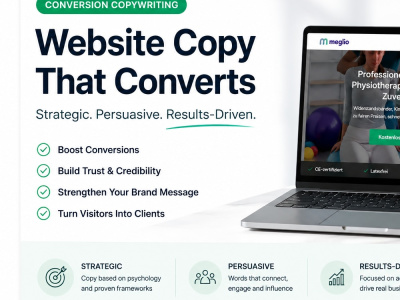 High-converting website copy for your business.