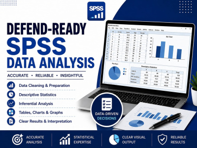 Complete, written Data Analysis and Results chapter, not just SPSS output.