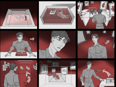 Storyboard Panels or Key Frames to communicate your narrative well