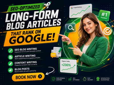 A SEO-optimized long-form blog articles that rank on Google