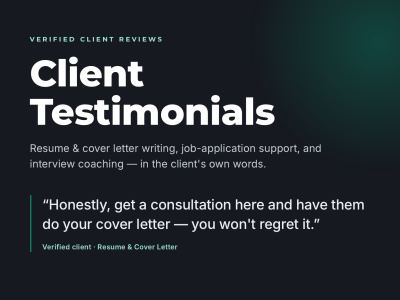 Interview-Led Resume + Career Document | ATS-ready CV