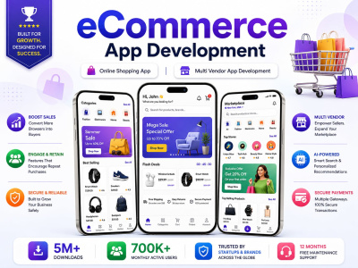 Ecommerce App Development, Online Shopping App,Multi Vendor App Development