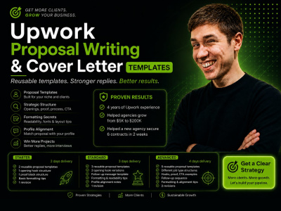 Upwork proposal templates & targeted cover letter frameworks for your niche