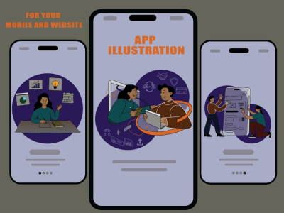 Modern web and mobile app illustrations that elevate your brand