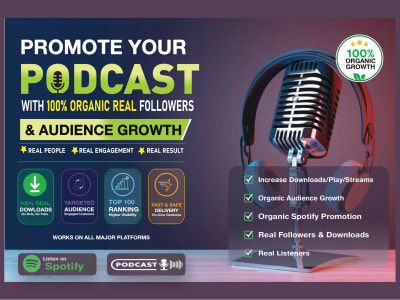 Spotify Podcast Promotion & Organic Audience Growth Specialist