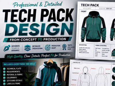 Tech Pack of Fashion Styles