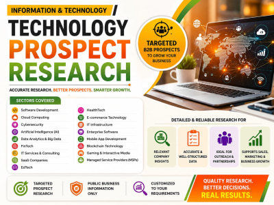 Information & Technology, Software Development Sector Prospect Research.
