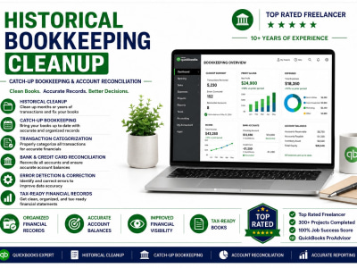 Historical bookkeeping cleanup and catch up bookkeeping