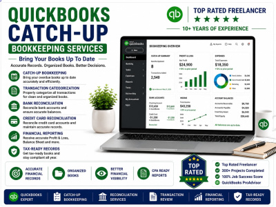 QuickBooks catch up bookkeeping services