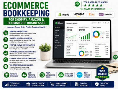 Bookkeeping for Shopify, Amazon and ecommerce businesses