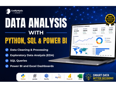 Data cleaning analysis visualization using python sql power bi dashboards