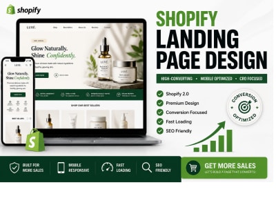 High-converting Shopify landing page that boosts sales