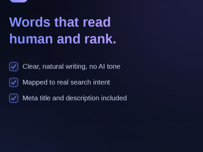A humanized, SEO-optimized blog article that ranks