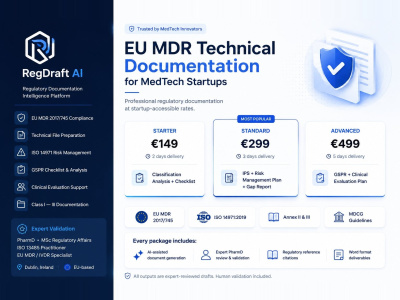 EU MDR Technical Documentation Package for Medical Device Startups