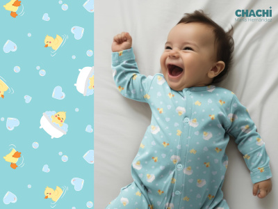 Kids Seamless Pattern Design | Textile & Baby Clothing Prints