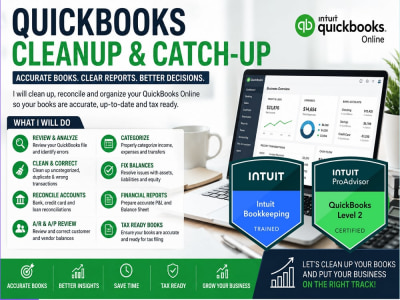 Professional QuickBooks Cleanup, Catch-Up & Reconciliation Services