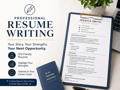 A professional resume,cover letter,bio