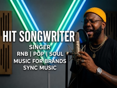 Pro Vocals, Male Singer Songwriter and Producer For Your Hit Songs