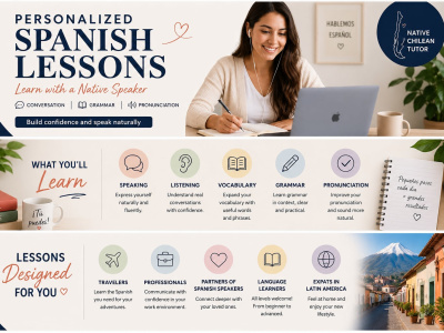 Personalized Spanish Lessons with a Native Chilean Tutor