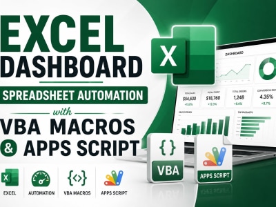 Excel Dashboards, Spreadsheet Automation, VBA Macros & Google Apps Script