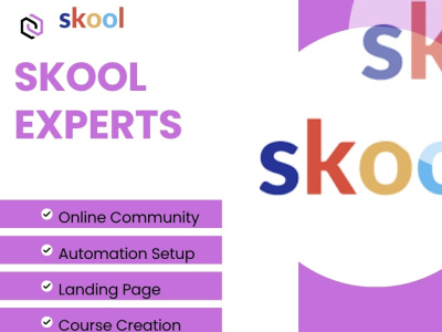 Skool community setup online course creation skool account creation