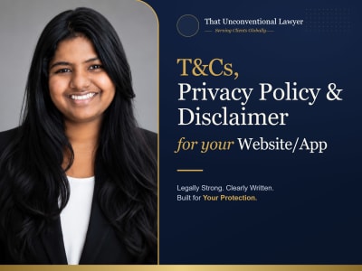 Terms & Conditions, Privacy Policy & Disclaimer for your Website/App