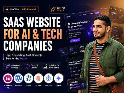 Create a SaaS Website for AI and Tech Companies