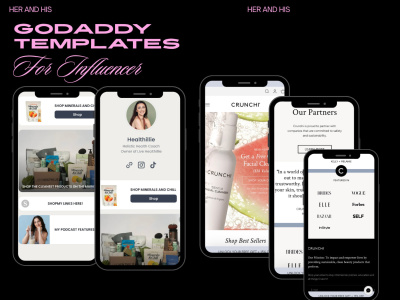 GoDaddy templates For Influencers