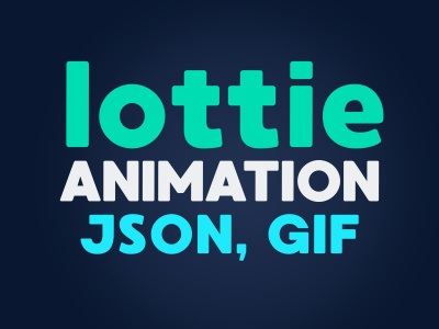 Lottie JSON animation for your app or web
