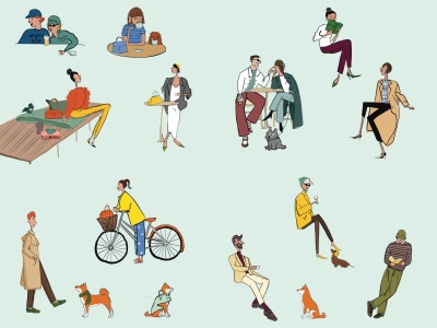 Unique hand drawn brand illustrations