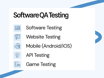 Software, website, mobile, and API QA testing
